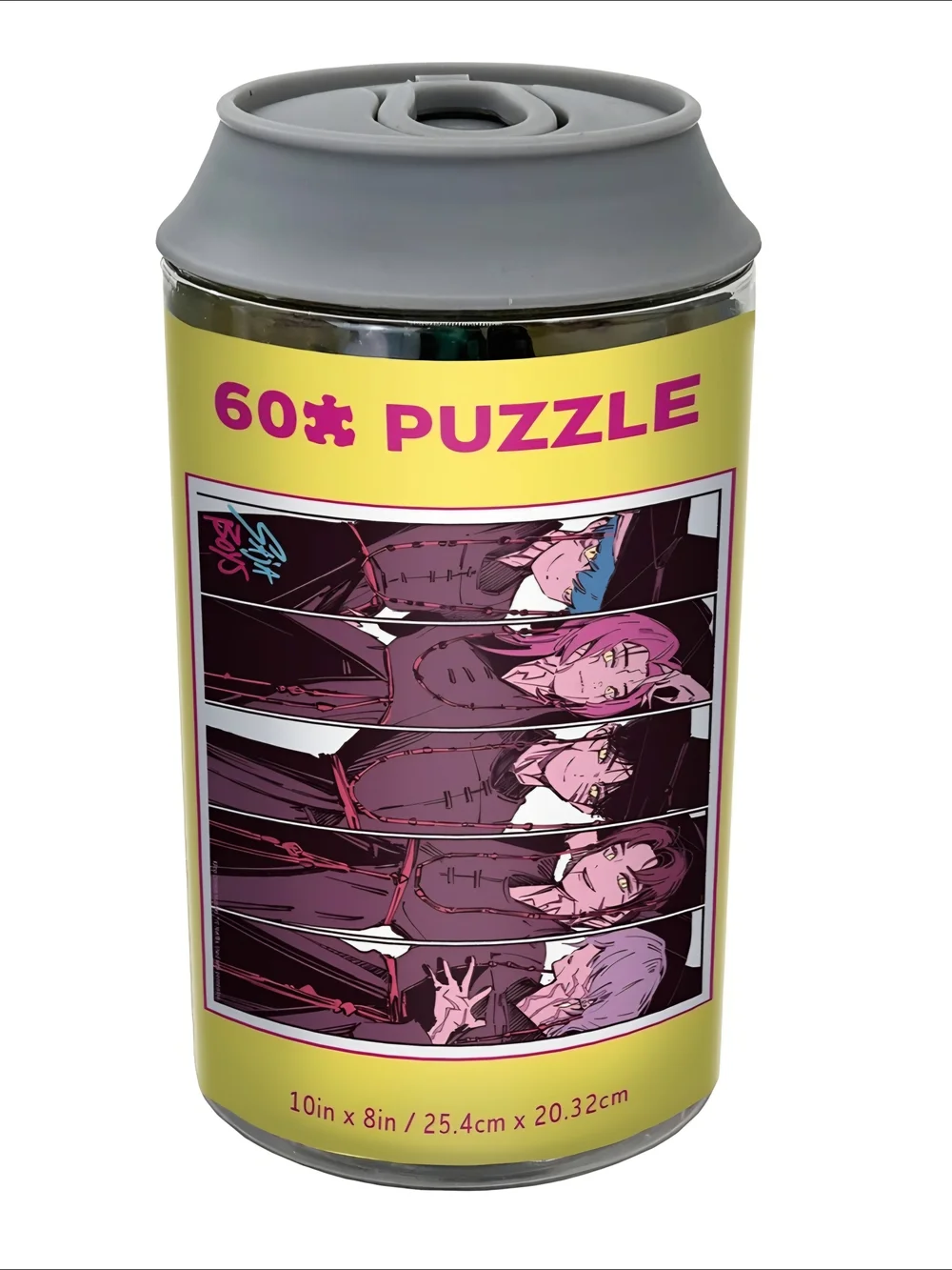 🌼♡KPop Demon Hunters: Saja Boys Soda Demon Puzzle 60pc Can